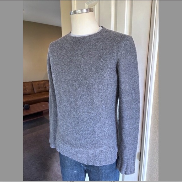TONY MELILLO Mohair/ Merino Wool Sweater w/ Contrasting Elbow Patches NWOT/sz S - Picture 2 of 16